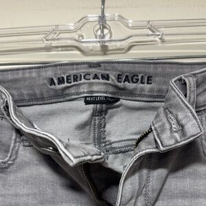 American Eagle Outfitters Light Gray Skinny Jeans